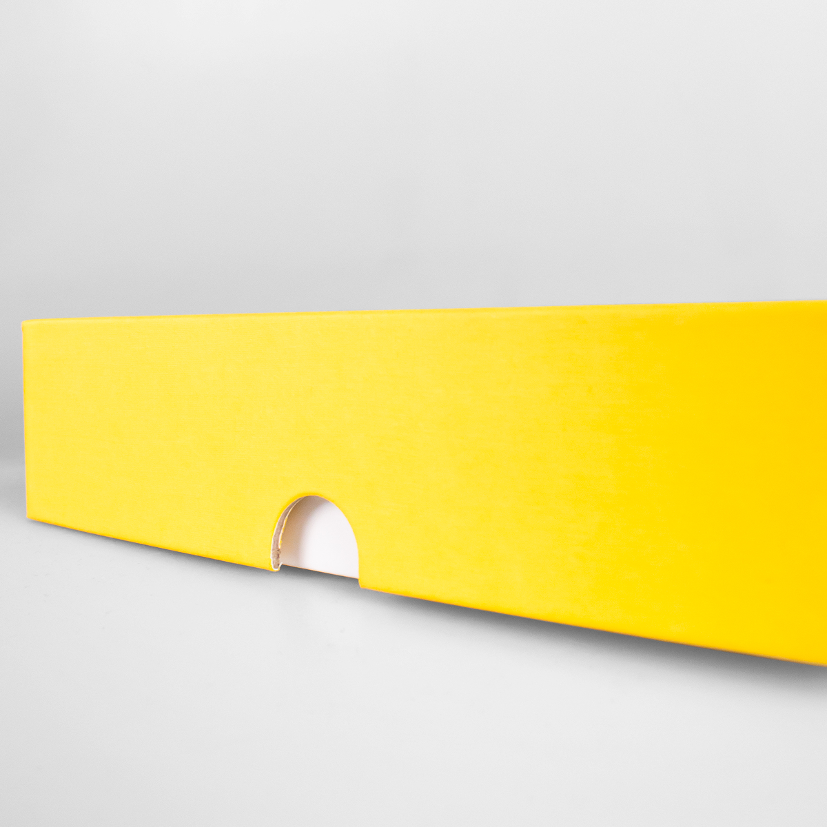 Подарочная коробка крышка-дно, 21.5 x 10.5 x 5 см. "Радуга", желтый, белый