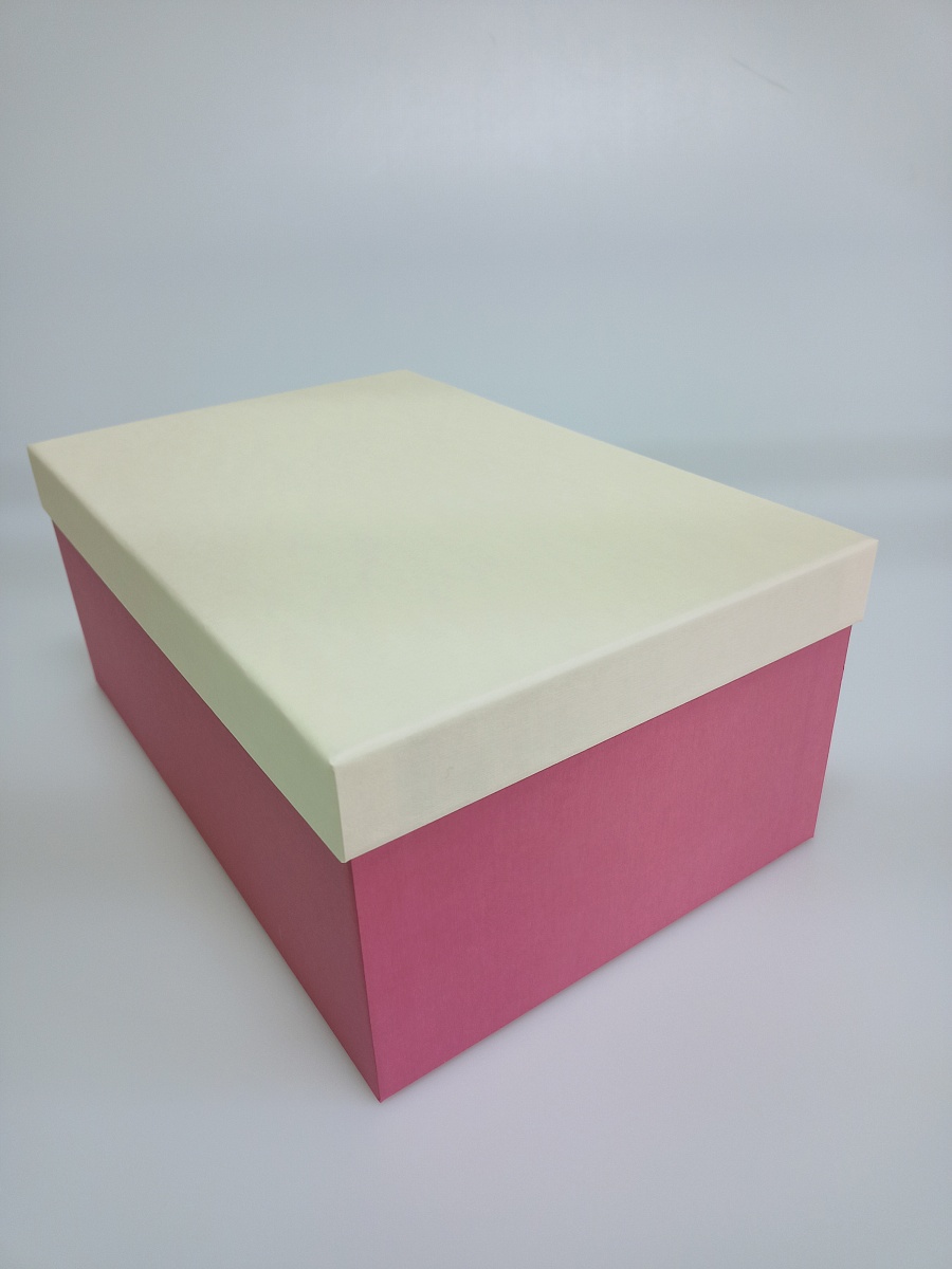Набор прямоугольных подарочных коробок 10 в 1, 12.9 x 7.4 x 4.5 - 31.4 x 20.9 x 13.5 см. "Радуга", бежевый, розовый 