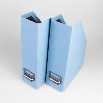 Набор сборных вертикальных накопителей с архивной рамкой "Классик", голубой, 2 шт. 