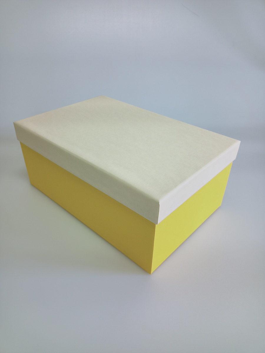 Набор прямоугольных подарочных коробок 10 в 1, 12.9 x 7.4 x 4.5 - 31.4 x 20.9 x 13.5 см. "Радуга", бежевый, желтый