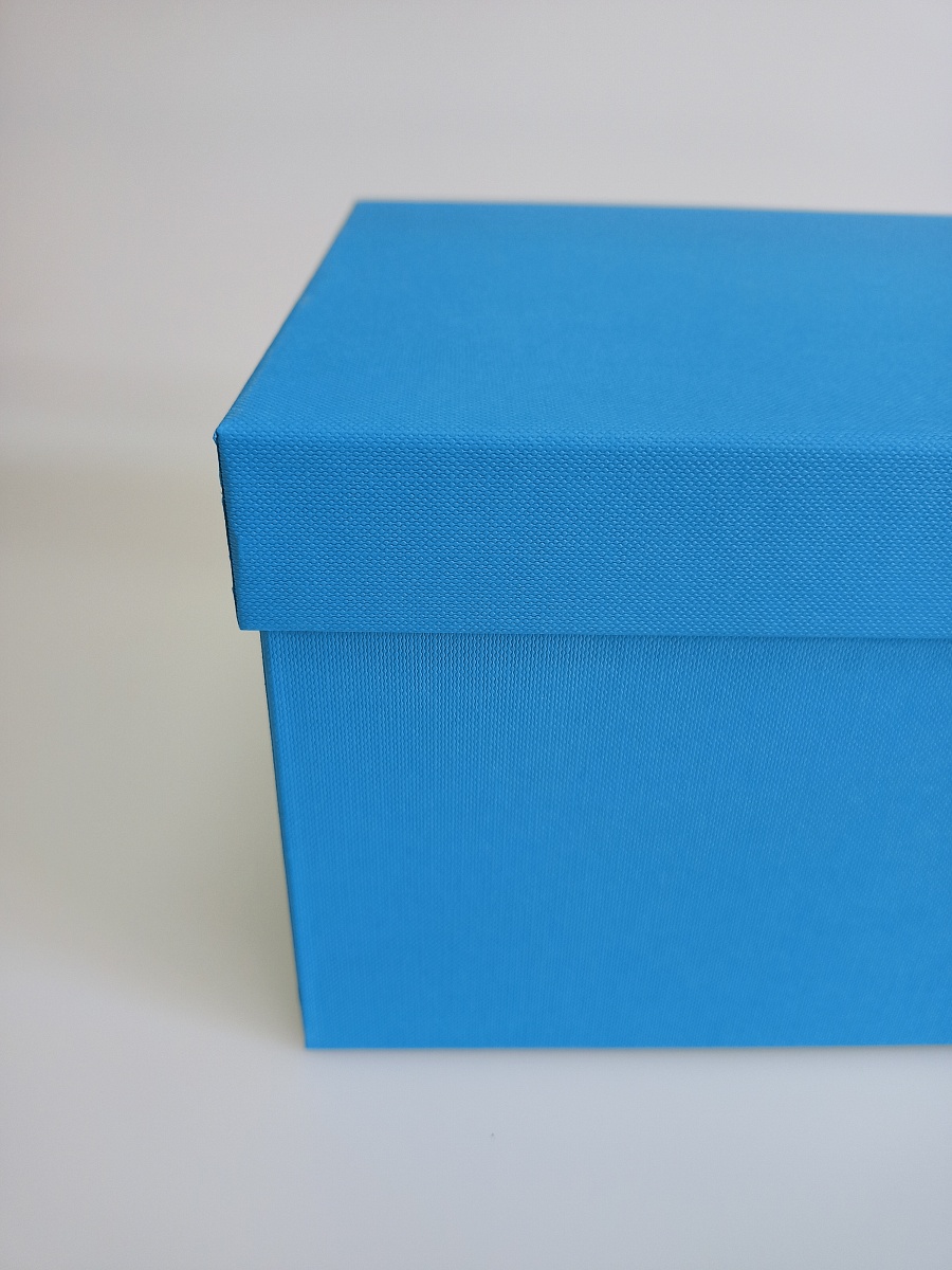 Набор прямоугольных подарочных коробок 3 в 1, 18.4 х 11.9 х 7.5 - 31.4 х 20.9 х 13.5 см. "Радуга", голубой